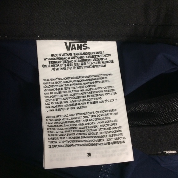Vans Men’s Blue Board Shorts Swim Trunks - Picture 10 of 10